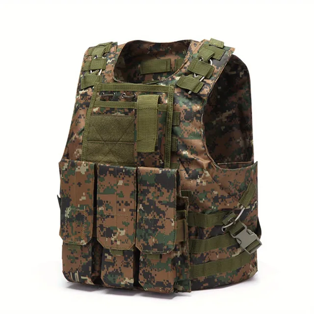 Vesta ajustabilă Airsoft, Vestă ușoară de antrenament din material textil Oxford, Vestă de airsoft de exterior, Potrivită pentru 50-100KG