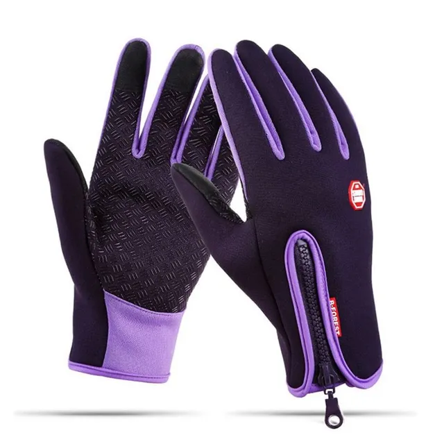 Unisex insulated gloves with touch fingers