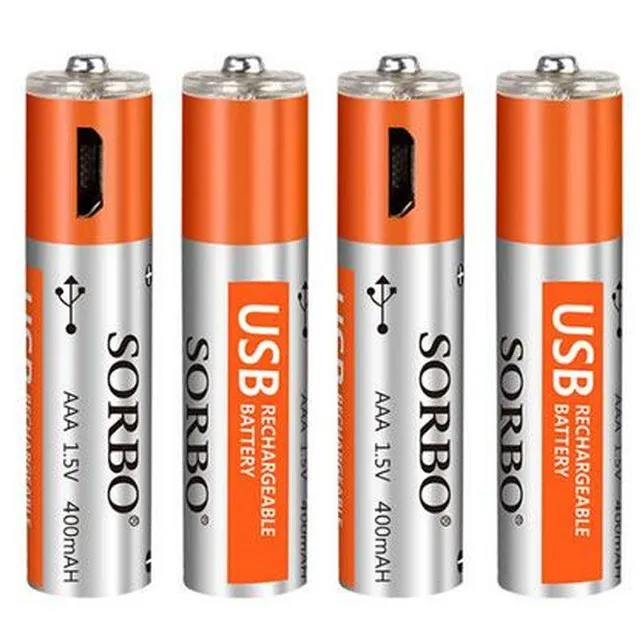 USB rechargeable AAA battery and USB charging cable with FREE postage