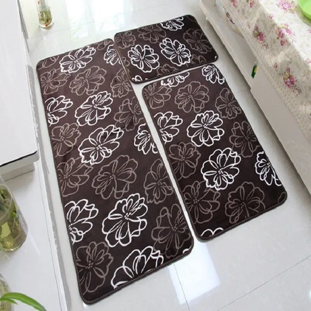 Bathroom mats with 3 pcs