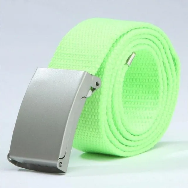 Fabric belt white 125 cm Michele latkovy-pasek-neonova-zelena 115-cm