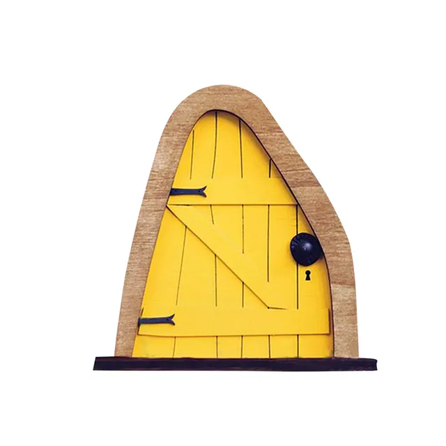 Miniature door for elves garden decoration