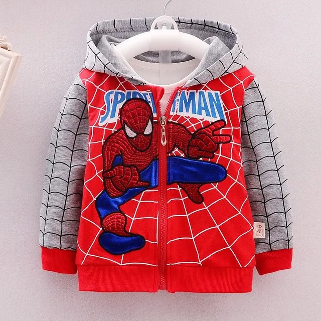 Compleu sportiv pentru băieți Spiderman | Hanorac, Pantaloni, Tricou