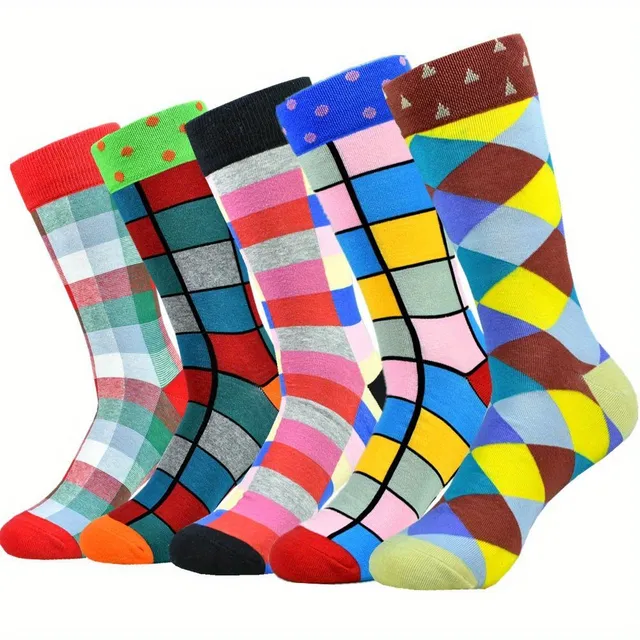 Unisex cotton socks with color pattern - funny and extraordinary