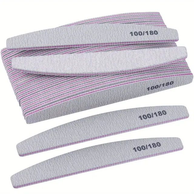 Grits nail files and nail polishes - Professional repeatedly usable manicure kit