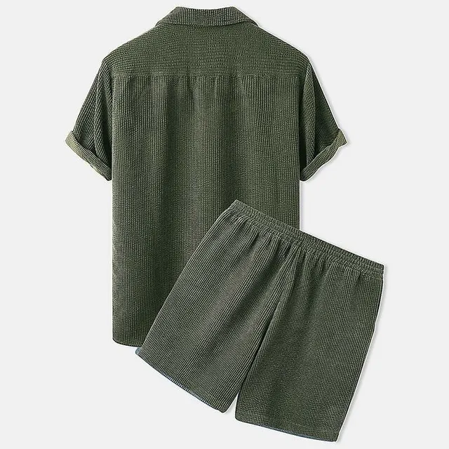 Men's summer set with shirt and shorts