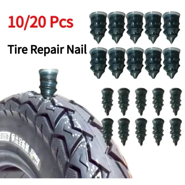 10/20 szt Vacuum Tire Repair Nails Rubber Nails No Air Leakage Wearable Waterproof