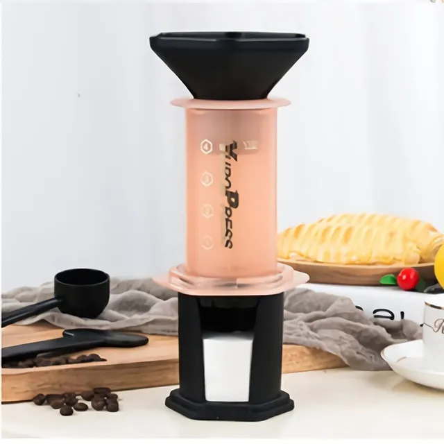 Portable French press travel - drip coffee machine