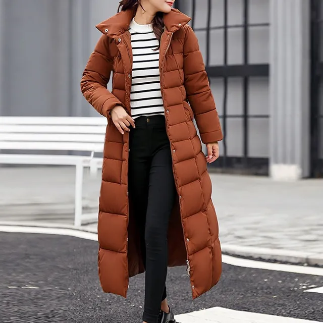 Ladies luxury winter long jacket Nicol