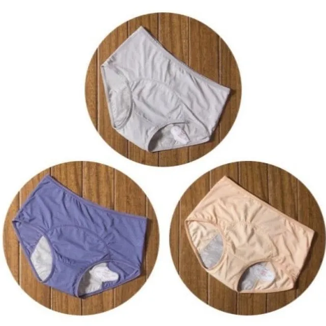 Set of high waisted menstrual panties 3 pcs - more colours