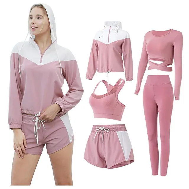 Set fitness fashion pentru femei - set 5 piese