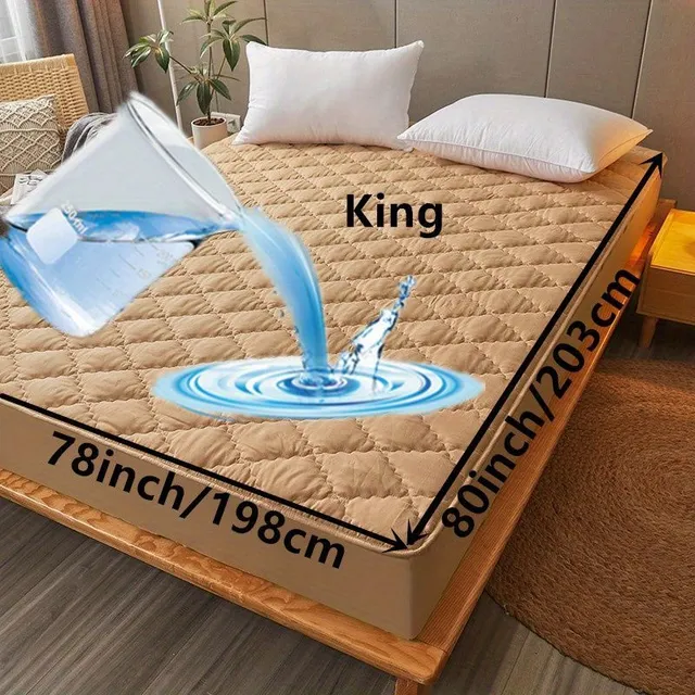 Bezstarostný spánek s modrou sadou - Nepromokavá matracová ochrana + 2 povlaky na polštáře