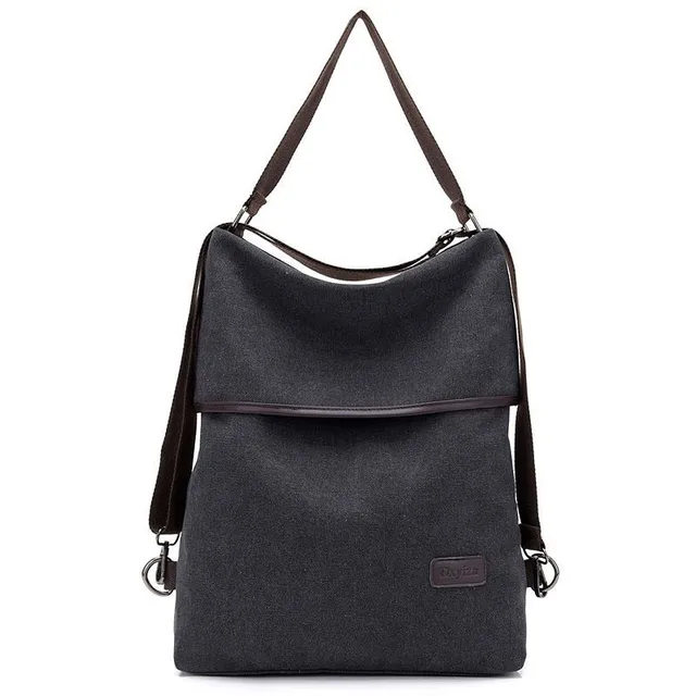 Women's 2in1 backpack and bag Black 33cm x 12cm x 41cm