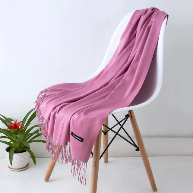 Stylish unisex cashmere scarf - 7 shades of pink