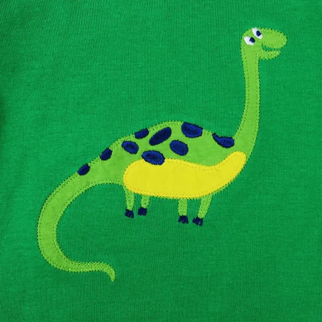 Children's pajamas with dinosaur printing