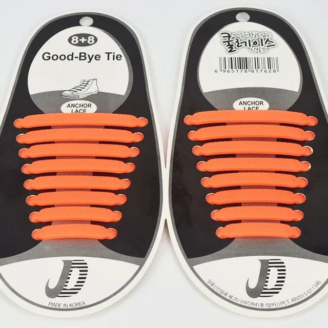 Unisex silicone shoelaces