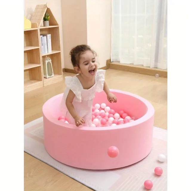 Měkký kulatý bazén s míčky z paměťové pěny (míčky nejsou součástí balení)