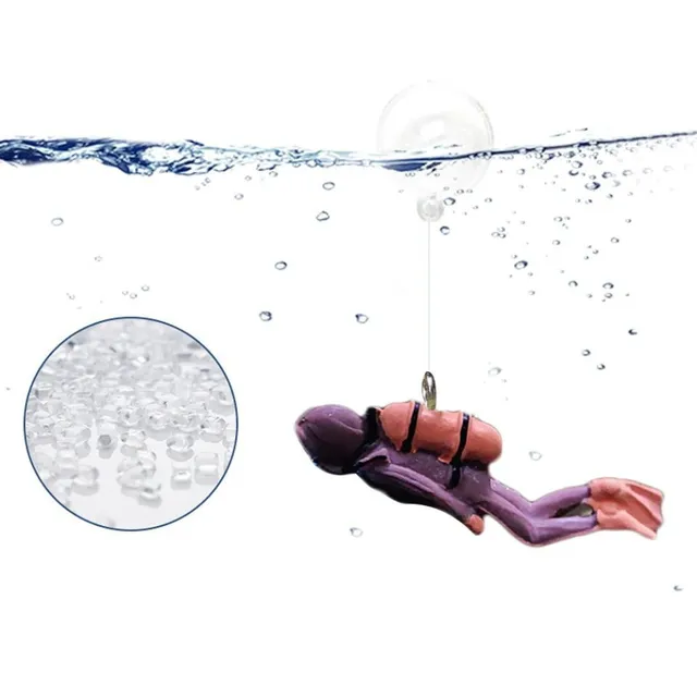 Luxusná plávajúca zábavná dekorácia do akvária v tvare potápača - viac druhov Naoise