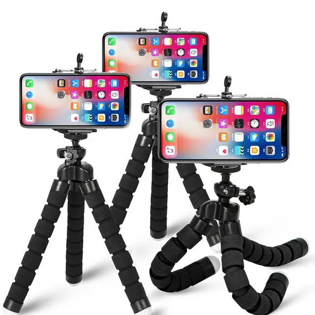 Flexible octopus tripod for mobile phone