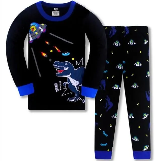 Children's two-piece pajamas with long sleeves