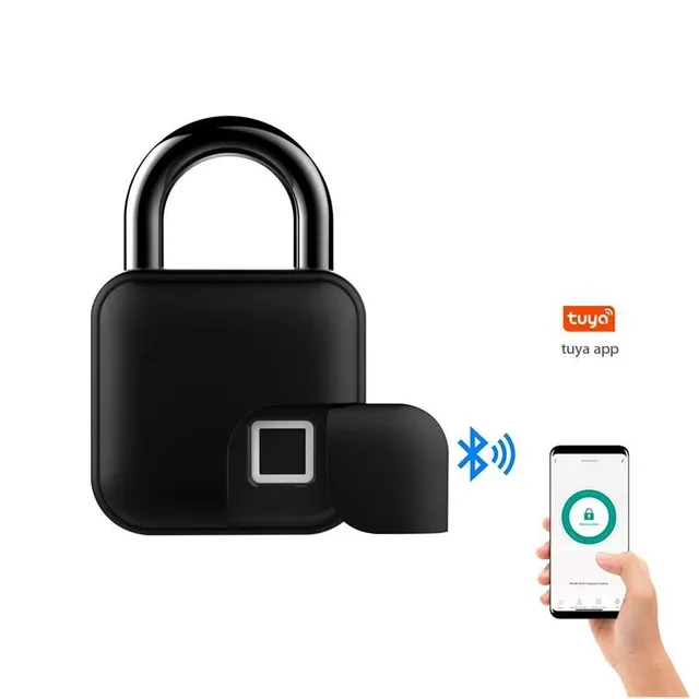 Tuya Bluetooth Fingerprint Lock Waterproof Smart Padlock Cabinet Lock Dorm Lock Anti-theft Bag Lock Luggage Lock