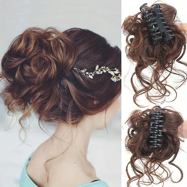 Women's synthetic hair - tousled bun