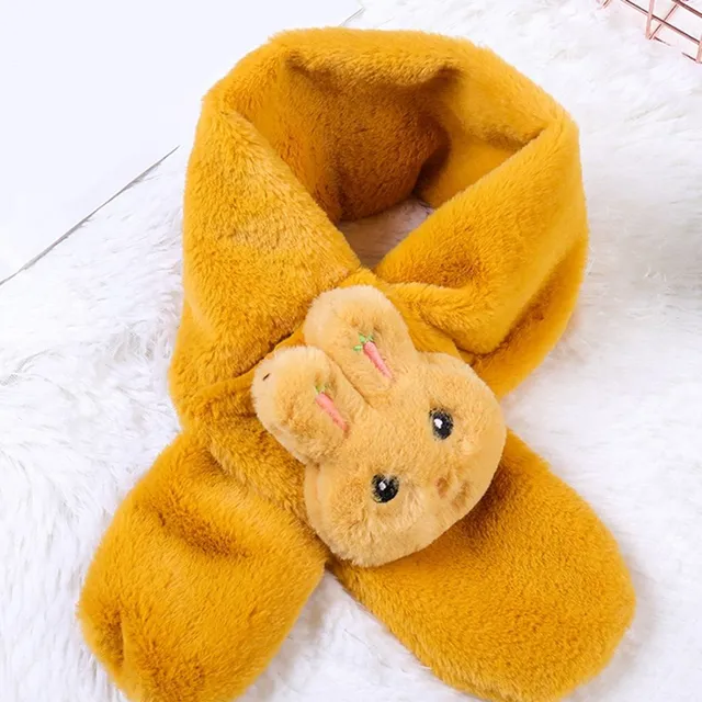 Children's winter scarf with bunny