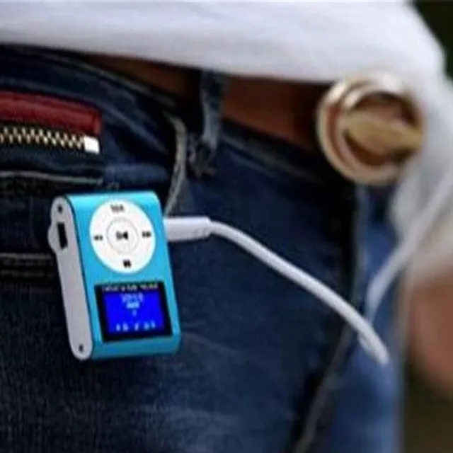 MP3 prehrávač + USB kábel + Micro SD karta - 5 farieb