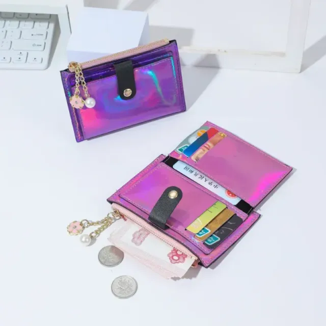 1 Piece- Multifunction Color Laser Wallet