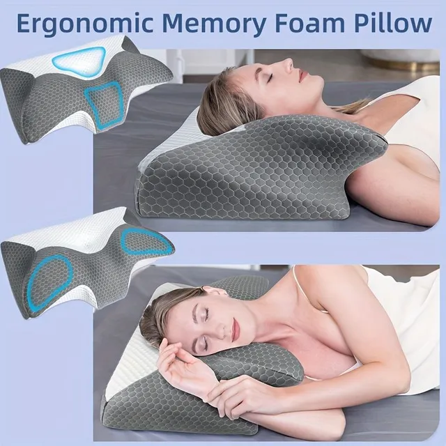 Orthopaedic pillow 2v1 for cervical spine with cooling coating