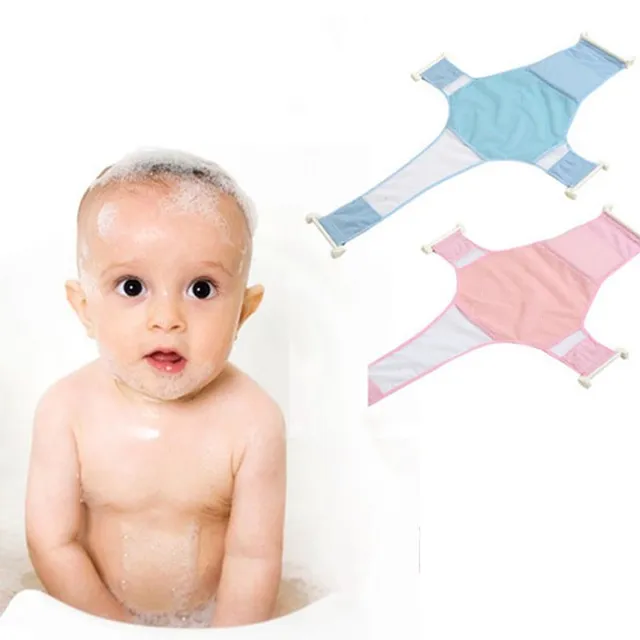 Adjustable safety net for baby tub
