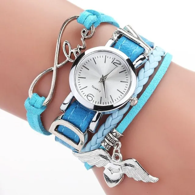 Women's watch with a decorative bracelet