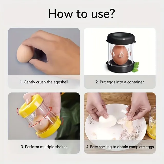 Smart egg peeler - creative design for easy and fun peeling