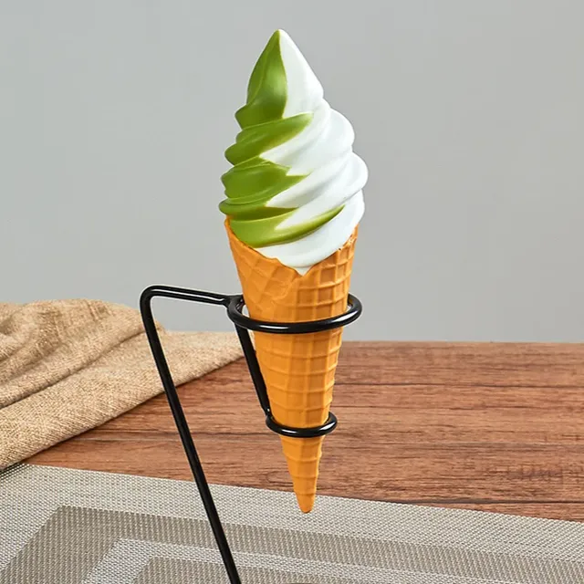 Simulated shining DIY ice cream cone made of plastic