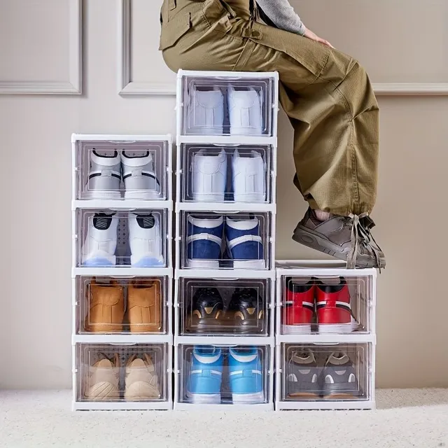 Składane pudełko do przechowywania butów z 3/6 piętrami -
