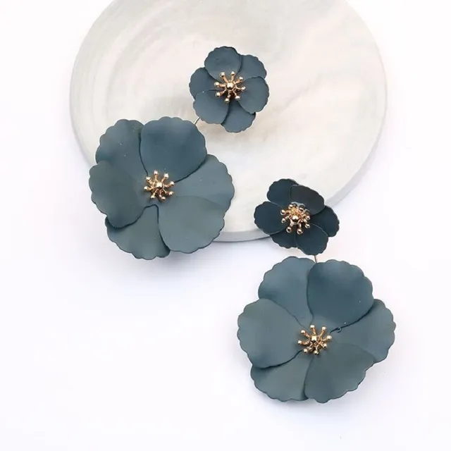 Women's flower earrings J189