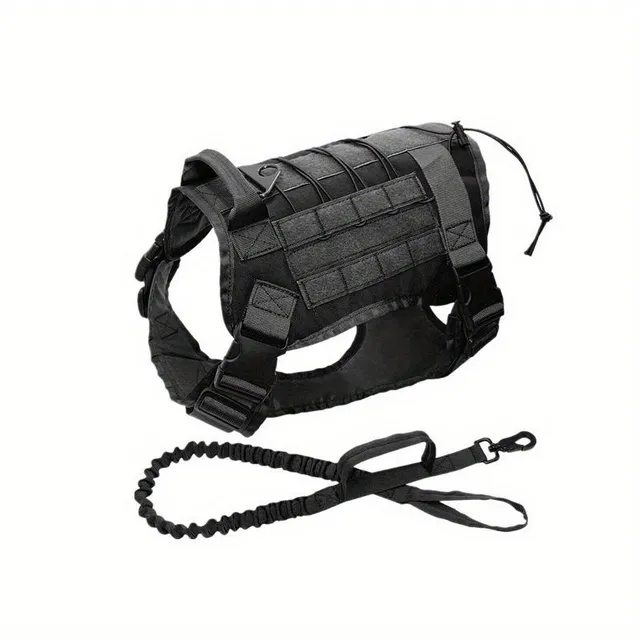 Tactical K9 harness and guide for medium and large dogs