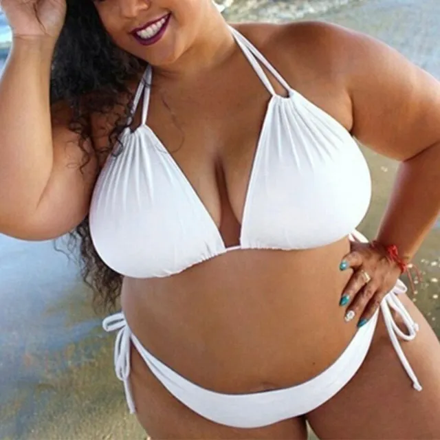 Damskie dwuczęściowe bikini w rozmiarze plus size