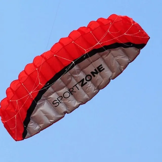 Large flying kite in the shape of a parachute - 4 colours