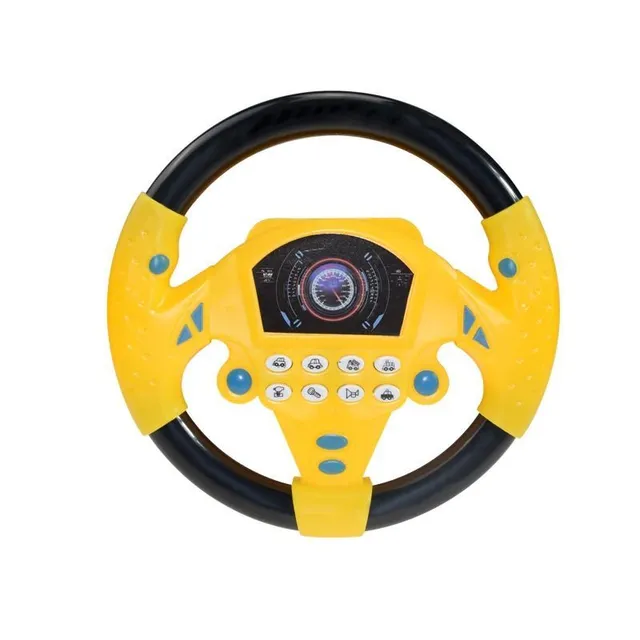 Children's interactive music steering wheel