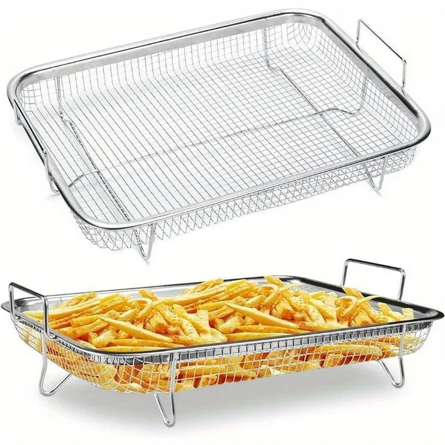 Universal stainless steel frying basket for various kitchen equipment