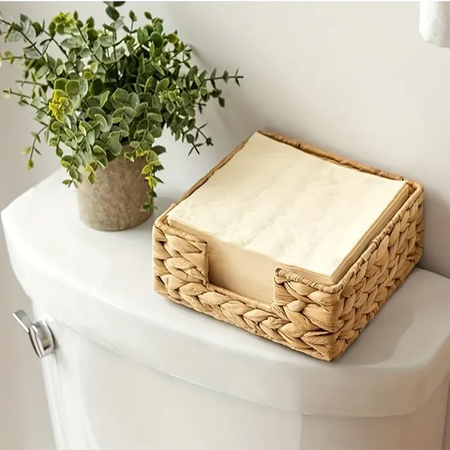 1pc Knitted napkin holder made of natural material