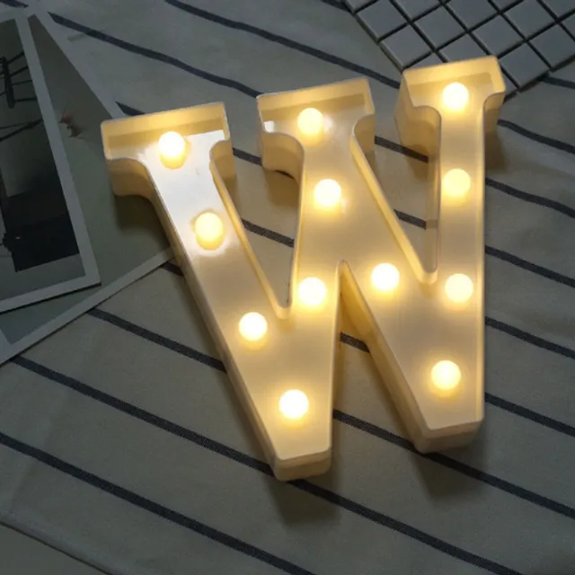 LED-es világító betűk w