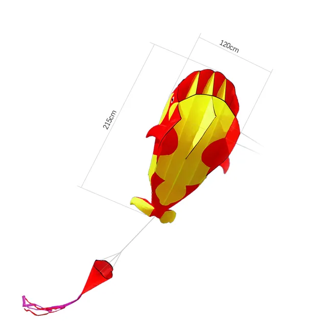 Whale-shaped flying kite - 3 colours