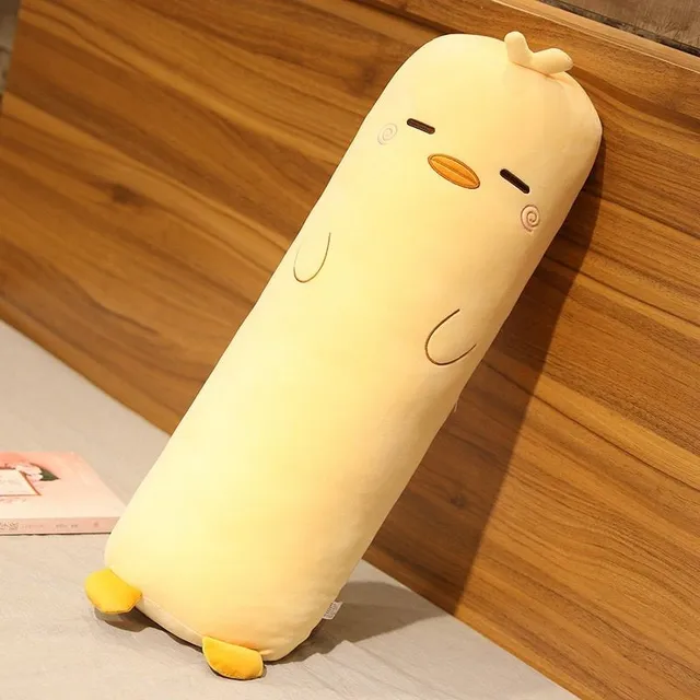 Cute plush sleeping pillow in the shape of an animal