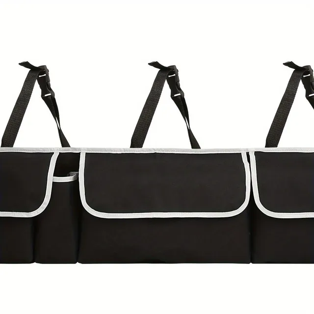 Car storage box - multi-function suitcase and backseat organizer, large capacity for SUVs and passenger cars