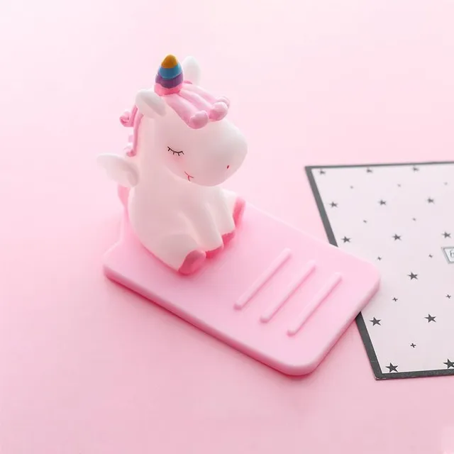 Cute unicorn shaped mobile phone stand