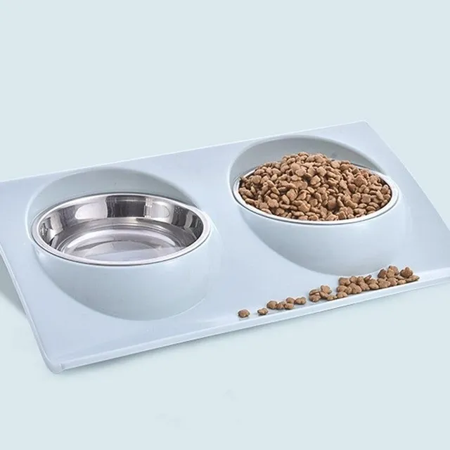 Double bowl for dogs and cats C789