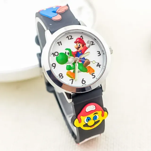 Baby analog watch with Super Mario Bros motif.