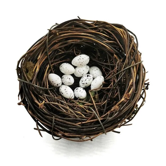 Decorative nest with eggs